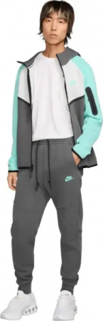 Спортивний костюм Nike SPORTSWEAR TECH WINDRUNNER сіро-бірюзово-білий HV6512-068__HV6513-068