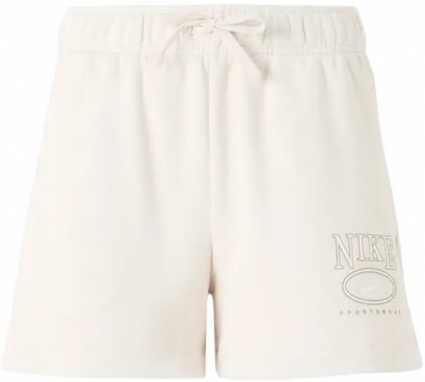 Шорти жіночі Nike SPORTSWEAR CLUB FLEECE MID-RISE 4" GRAPHIC бежеві HJ1282-104