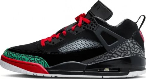 Кроссовки Nike JORDAN SPIZIKE LOW черно-красно-зеленые FQ1759-060