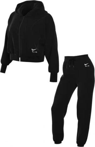 Спортивний костюм жіночий Nike SPORTSWEAR AIR чорний DQ6579-010__DQ6563-010