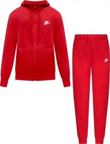 Спортивний костюм жіночий Nike SPORTSWEAR CLUB FLEECE червоний DQ5471-657__DQ5174-657