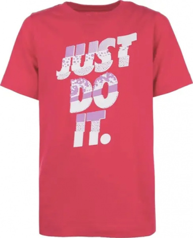 Футболка подростковая Nike SPORTSWEAR JUST DO IT BRANDMARK розовая DO1822-666
