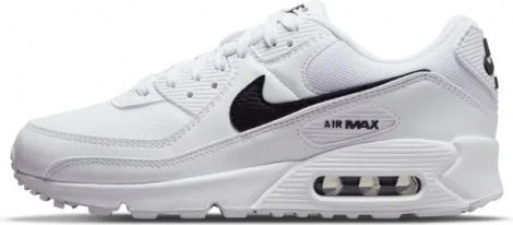 Кроссовки женские Nike AIR MAX 90 бело-черные DH8010-101