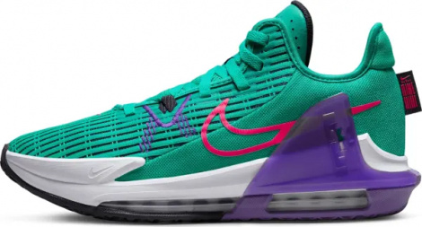 Кроссовки баскетбольные Nike LEBRON WITNESS VI бирюзово-фиолетово-розовые CZ4052-300
