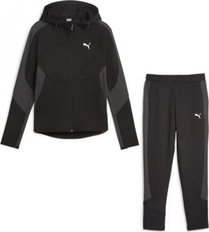 Спортивний костюм жіночий Puma EVOSTRIPE чорний 676073-01__676075-01