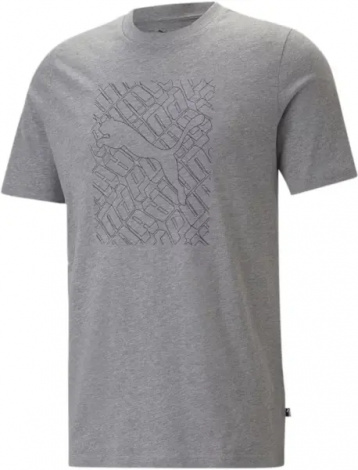 Футболка Puma GRAPHICS CAT сіра 674474-03