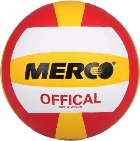 Волейбольний м'яч Merco OFFICIAL червоно-жовто-білий
