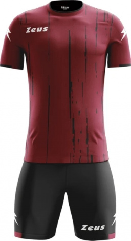 Комплект футбольной формы Zeus KIT BOLT GN/NE гранатово-красно-черный Z01855