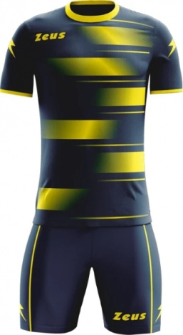 Комплект футбольной формы Zeus KIT KOSMO BL/GI темно-сине-желтый Z01812