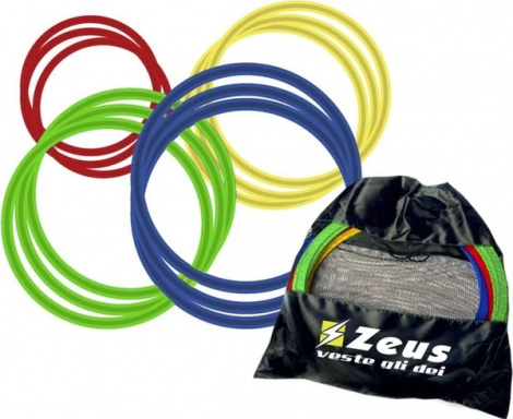 Кольца для развития координации Zeus SET CERCHI PVC 60 см PIATTI 12 PZ Z00383 (12 штук)