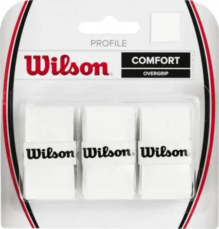 Обмотка для ракеток Wilson PROFILE OVERGRIP белая (3 штуки) WRZ4025