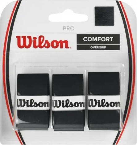 Обмотка для ракеток Wilson PRO OVERGRIP черная (3 штуки) WRZ4014