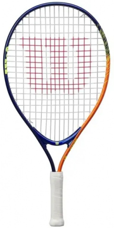 Ракетка для тенниса детская Wilson SLAM JR 21 темно-сине-оранжево-желтая WR172010