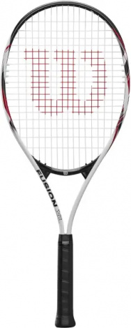 Ракетка для тенісу Wilson FUSION XL біло-чорна WR147910