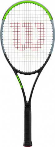 Ракетка для тенниса Wilson BLADE 98 16X19 V7 черно-серо-салатовая WR013610