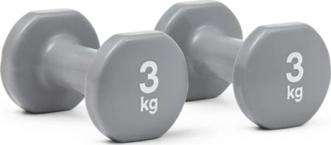 Гантелі Reebok DUMBBELLS сірі (2 х 3,0 кг) RAWT-16153