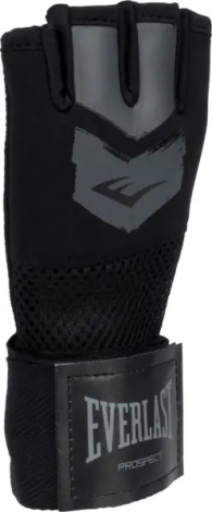 Рукавички-бінти дитячі Everlast PROSPECT 2 QUICK WRAPS чорно-сірі S/M P00002985