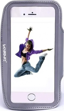 Чохол для телефону на руку LiveUp SPORTS ARMBAND біло-чорний LS3720B