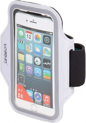 Чохол для телефону на руку LiveUp SPORTS ARMBAND біло-чорний LS3720A