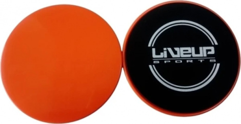 Глайдинг-диски LiveUp SLIDING DISC оранжево-черные LS3360