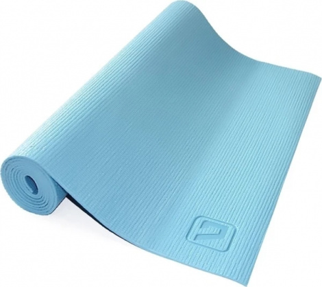 Килимок для йоги LiveUp PVC YOGA MAT блакитний LS3231-04b