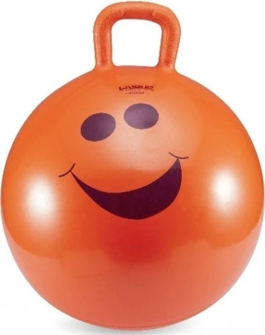 Фитбол с ручкой детский LiveUp HOPPING BALL оранжевый LS3220