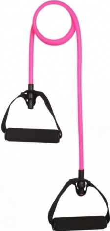 Эспандер трубчатый LiveUp TONNING TUBE LIGHT RESISTANCE розовый LS3201-Lp