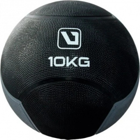 Мяч медицинский (медбол) LiveUp MEDICINE BALL черно-серый 10 кг LS3006F-10