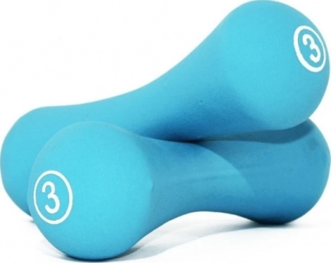 Гантели LiveUp NEOPRENE DUMBBELL голубые (2 х 3,0 кг) LS2002-B3