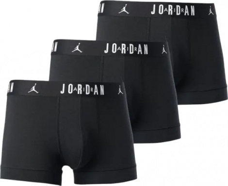 Трусы (боксерки) Nike JORDAN FLIGHT COTTON BOXER BRIEFS черные (3 штуки) JM0693-023