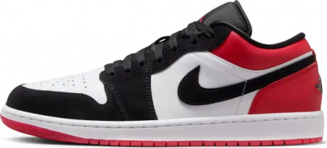 Кроссовки Nike AIR JORDAN 1 LOW SE бело-черно-красные IB8971-106