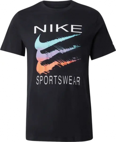 Футболка Nike SPORTSWEAR TRIPLE SWOOSH черная HQ8094-010