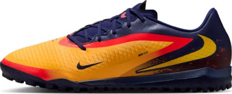 Сороконіжки (шиповки) Nike PHANTOM 6 LOW ACADEMY 'ERLING HAALAND' TF EH оранжево-червоно-темно-сині HQ2326-800