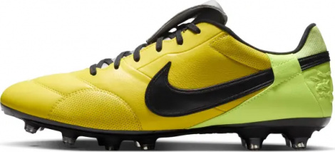 Бутсы Nike PREMIER III FG желто-лаймово-серебряные HM0265-700
