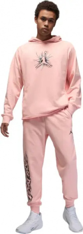 Спортивный костюм Nike JORDAN DRI-FIT SPORT GRAPHIC FLEECE светло-розово-черный FN5812-622__FN5814-622