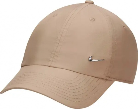 Бейсболка подростковая Nike DRI-FIT CLUB UNSTRUCTURED METAL SWOOSH светло-коричневая FB5064-200