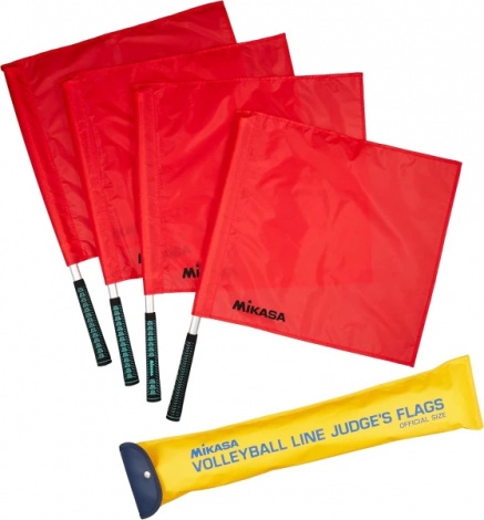Флаги судейские Mikasa красные (4 штуки) BA-17