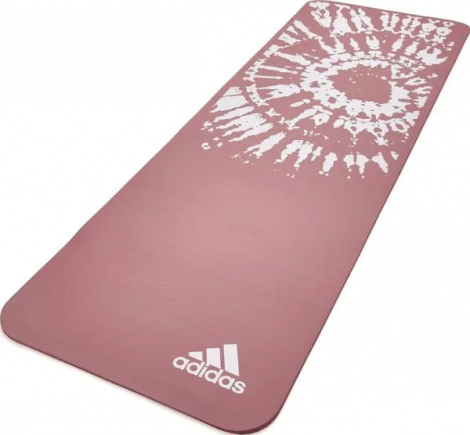 Килимок для йоги Adidas TIE-DYE YOGA MAT рожево-білий ADYG-10200PK