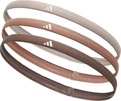 Повязки на голову Adidas HAIRBANDS 3PK бежевая, коричневая, темно-коричневая (3 штуки) ADAC-16205