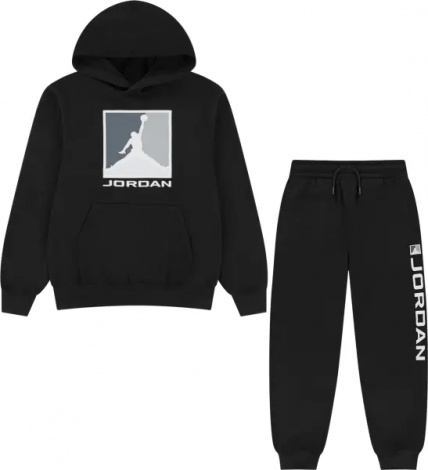 Спортивный костюм подростковый Nike JORDAN ESSENTIALS FLEECE BASELINE черный 95F083-023__95F084-023