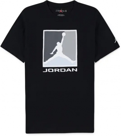 Футболка подростковая Nike JORDAN FLIGHT ESSENTIALS BOXED LOGO 3.0 черная 95F057-023