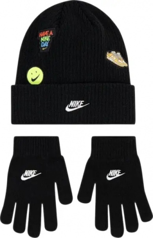Зимний набор аксессуаров детский Nike PATCH черный 8A3135-023