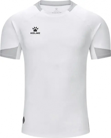 Футболка Kelme бело-серая 8551ZB11078.9100