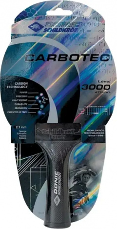 Ракетка для настільного тенісу Donic CARBOTEC 3000 чорна 758220