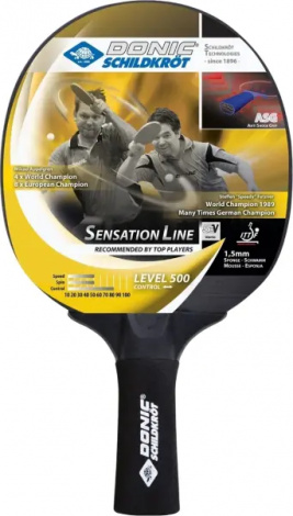 Ракетка для настольного тенниса Donic SENSATION 500 черная 714402