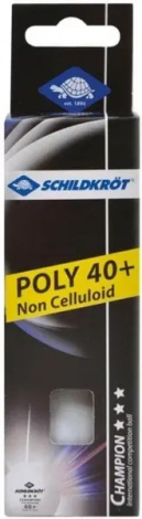 Набор мячей для настольного тенниса Donic CHAMPION ITTF 3* 40+ белый (3 штуки) 608540