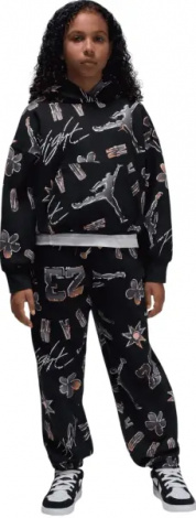 Спортивный костюм подростковый Nike JORDAN 23 THROWBACK черно-серый 45F264-023__45F265-023