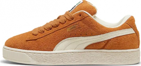 Кроссовки Puma SUEDE XL HAIRY коричнево-белые 39724104