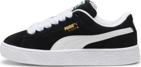 Кроссовки детские Puma SUEDE XL черно-белые 39657702