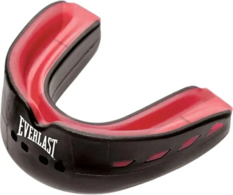Капа двойная Everlast EVERSHIELD DOUBLE MOUTH GUARD черно-красная 1400007